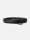 Allover Grommet Double Prong Belt