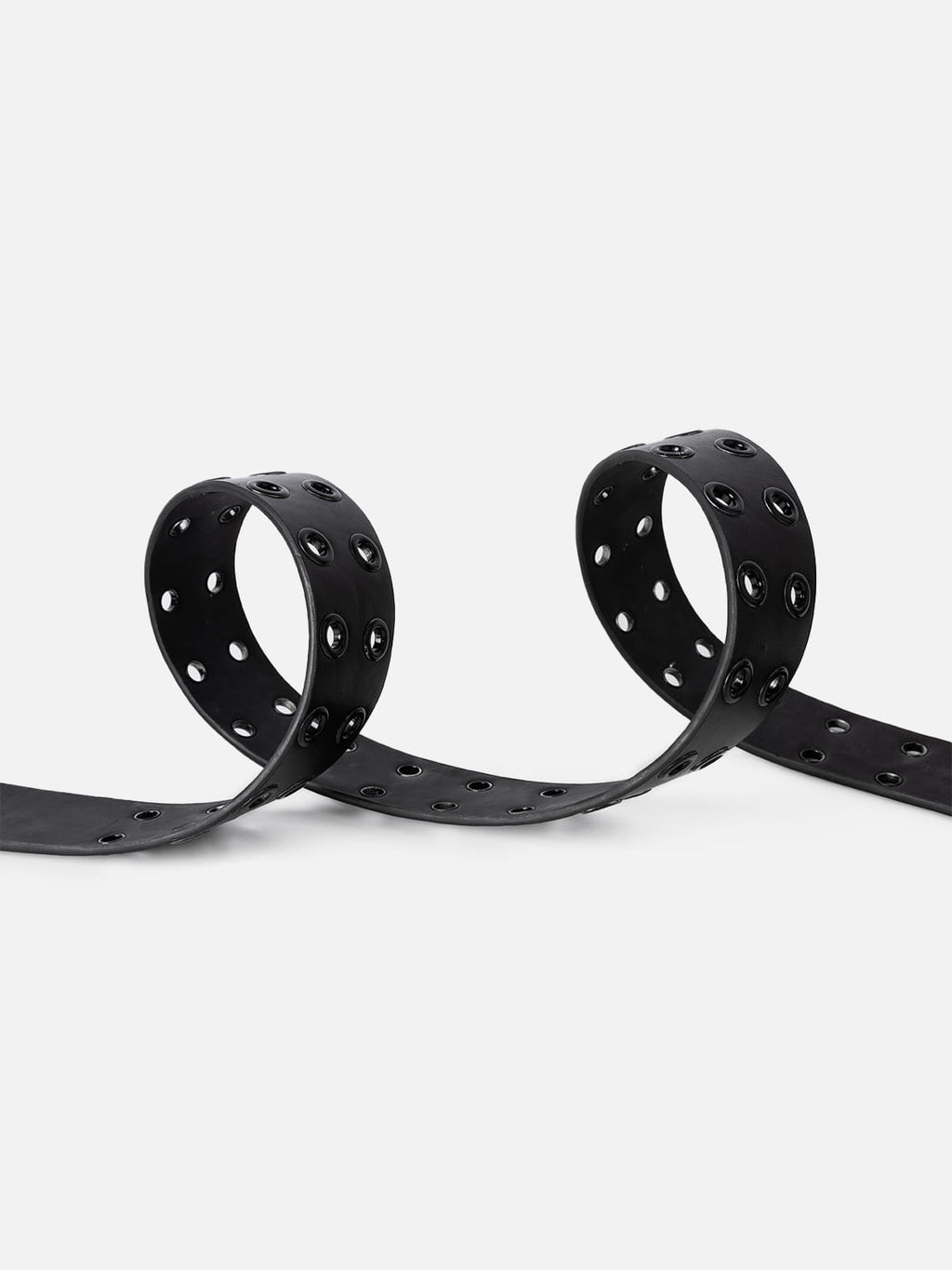 Allover Grommet Double Prong Belt