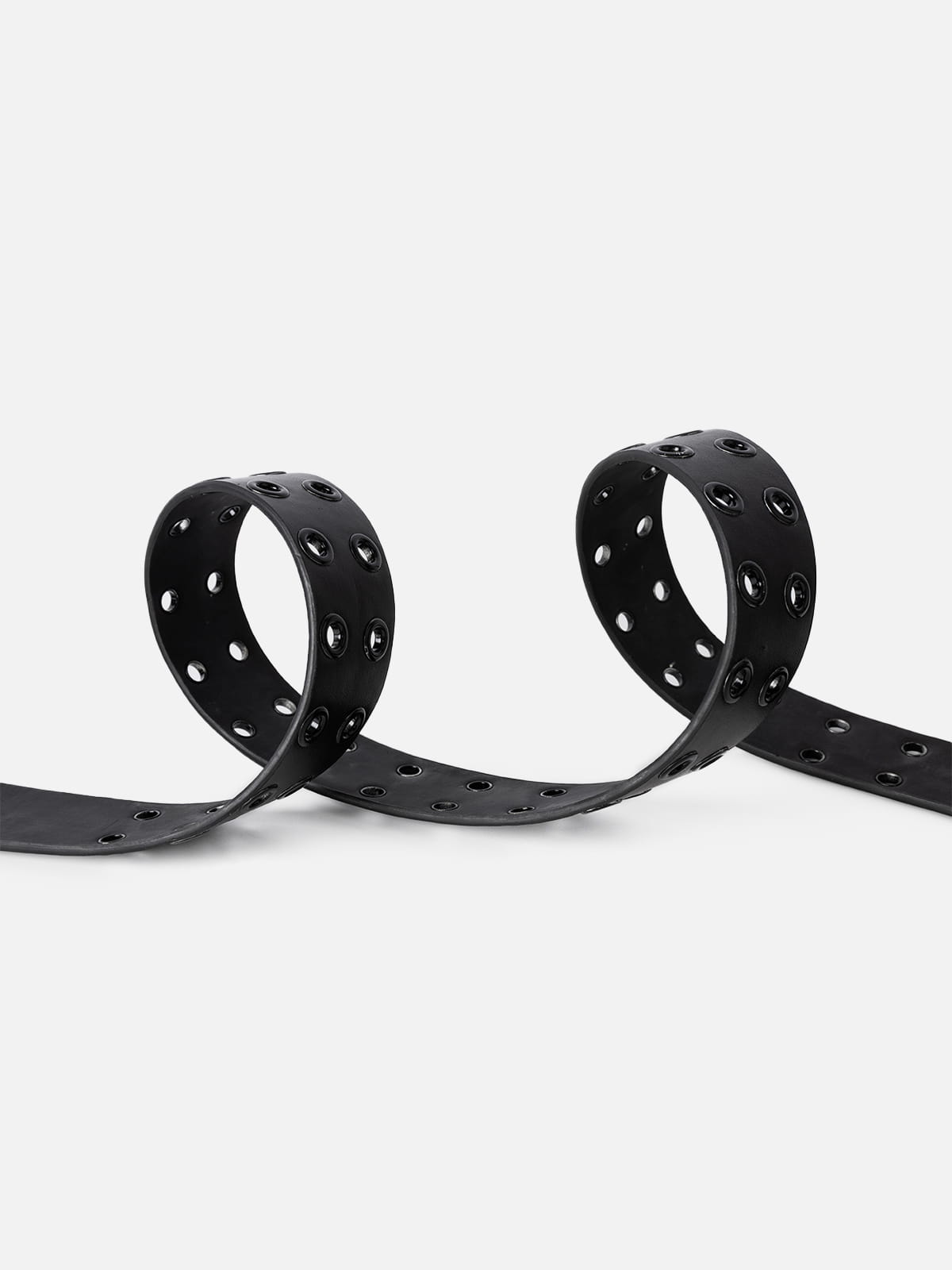 Allover Grommet Double Prong Belt