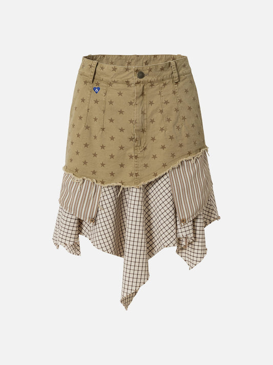 Aelfric Eden Star Patchwork Asymmetric Skirt