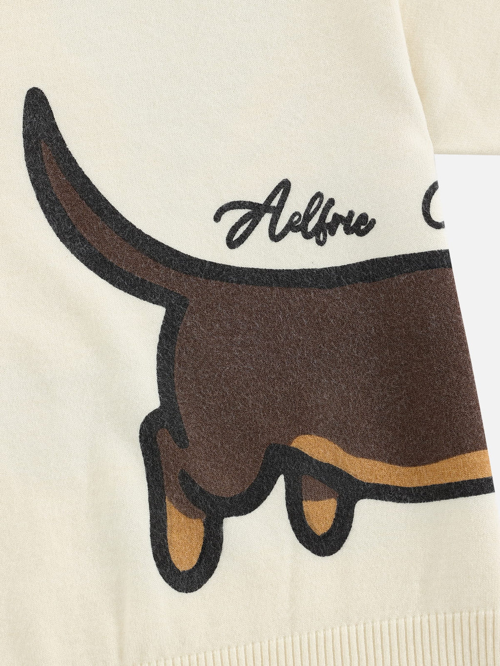 Aelfric Eden Boxy Dachshund Knit Tee