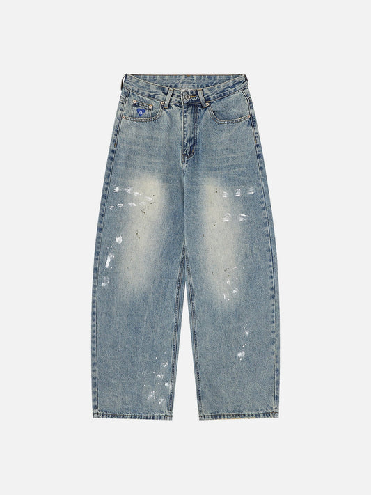 Aelfric Eden Paint Splatter Washed Jeans