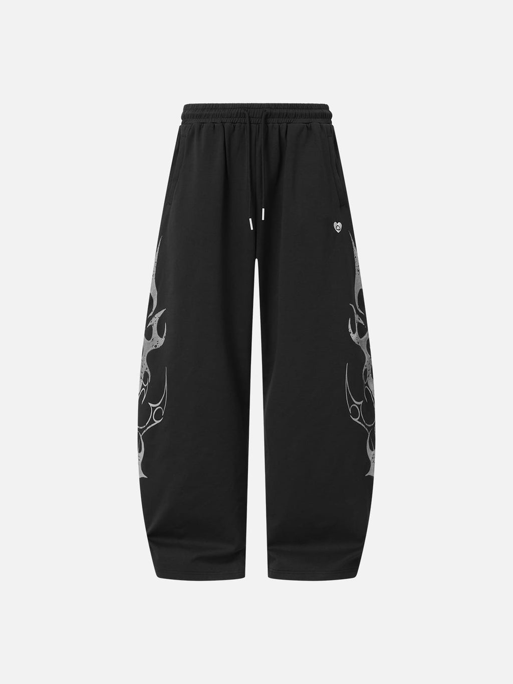 Aelfric Eden Thorn Print Baggy Barrel Sweatpants