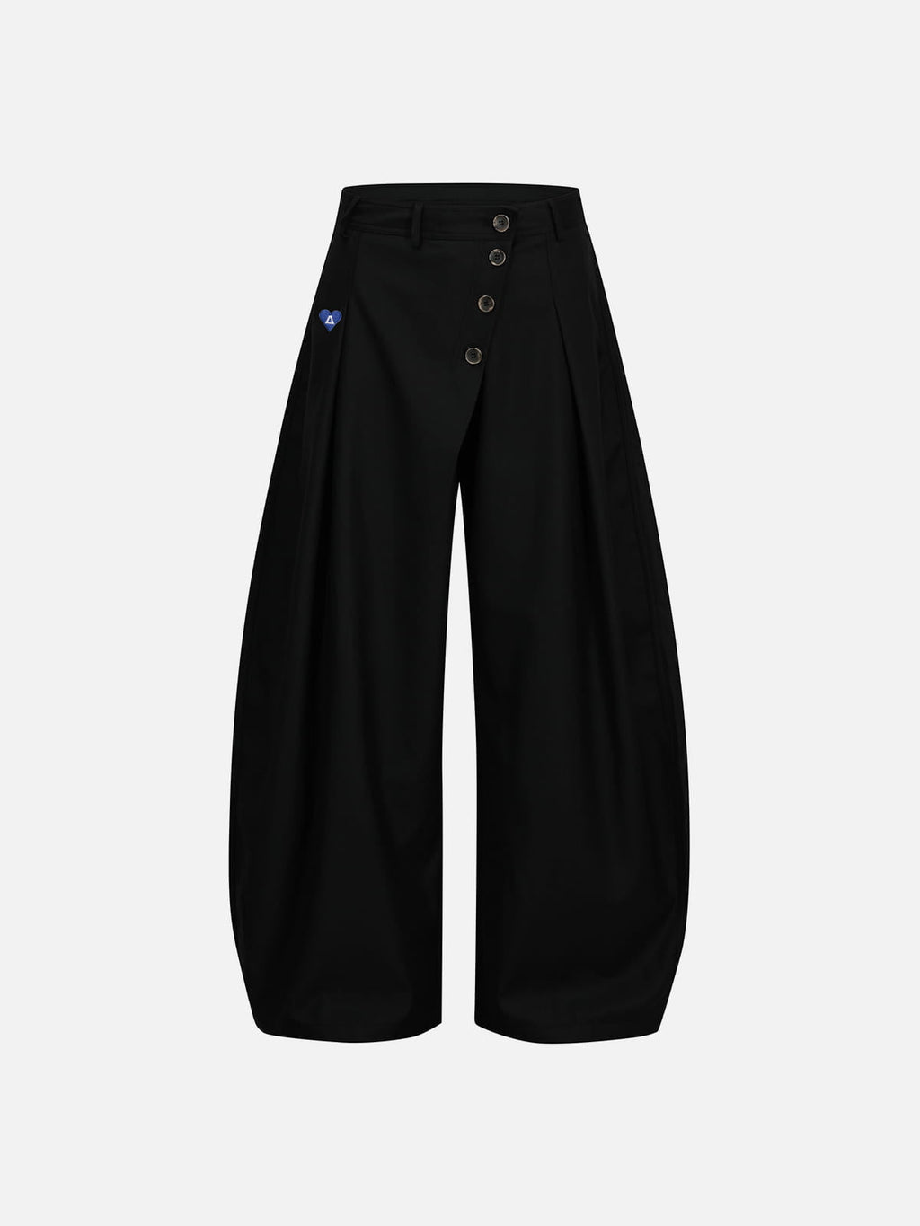 Aelfric Eden Asymmetric Button Baggy Barrel Pants