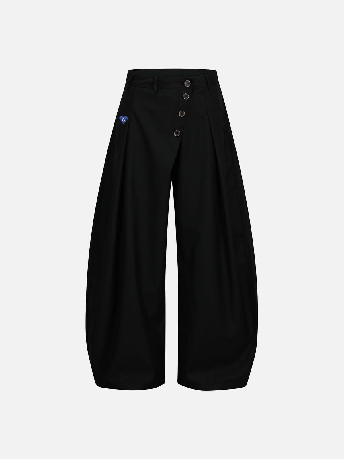 Aelfric Eden Asymmetric Button Baggy Barrel Pants