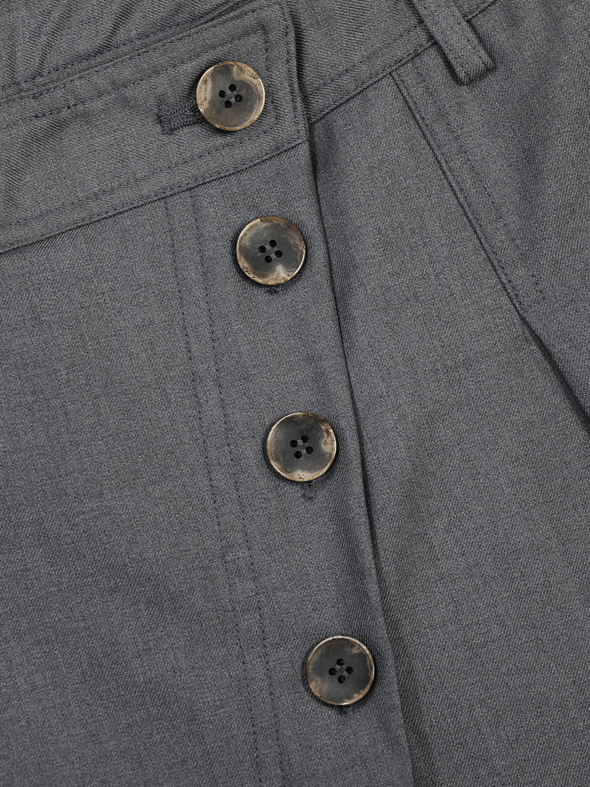 Aelfric Eden Asymmetric Button Baggy Barrel Pants