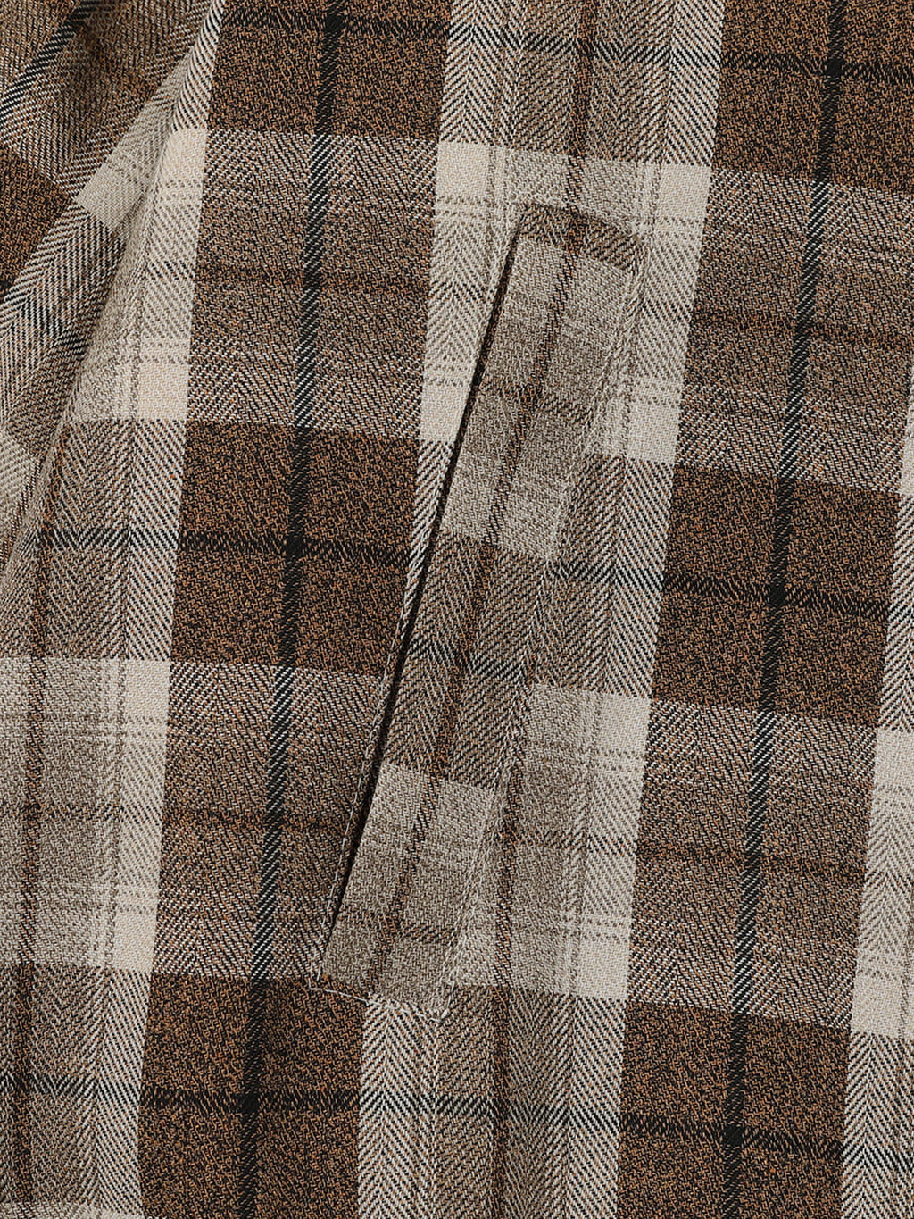 Aelfric Eden Boxy Reversible Plaid Zip Up Hoodie
