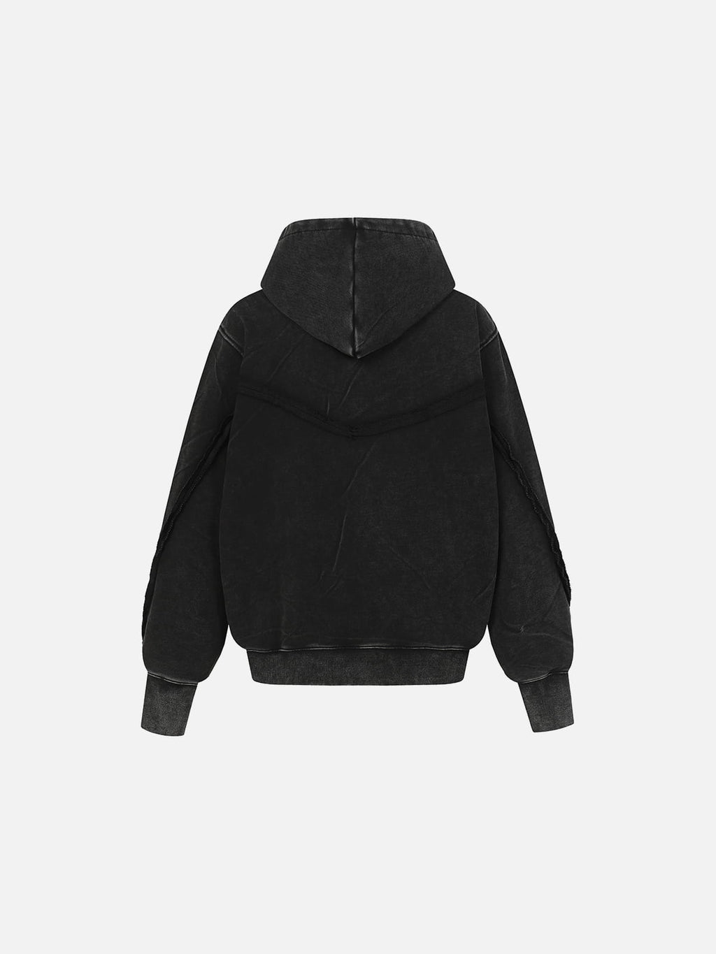Aelfric Eden Washed Asymmetric Zip Up Hoodie