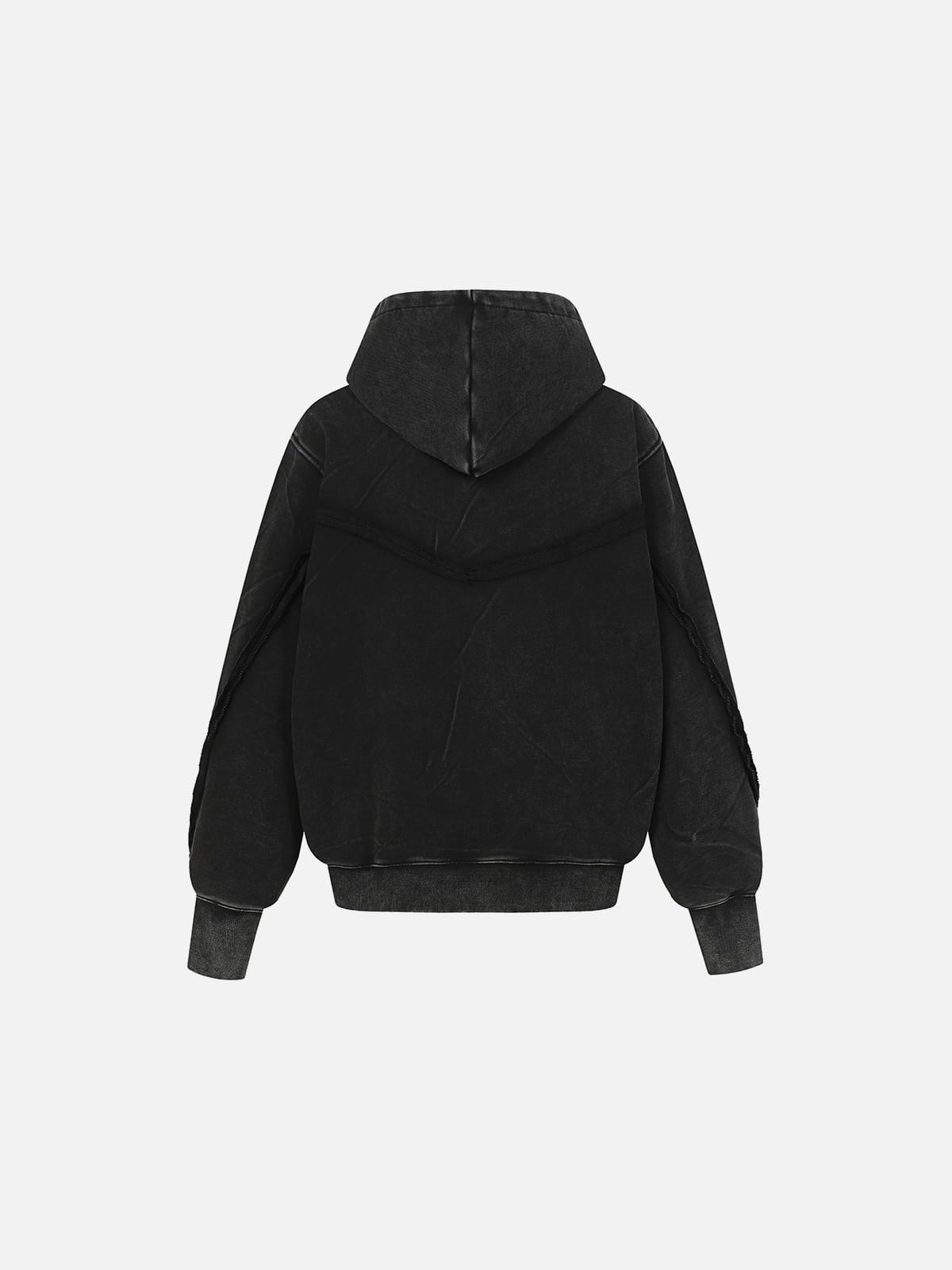 Aelfric Eden Washed Asymmetric Zip Up Hoodie