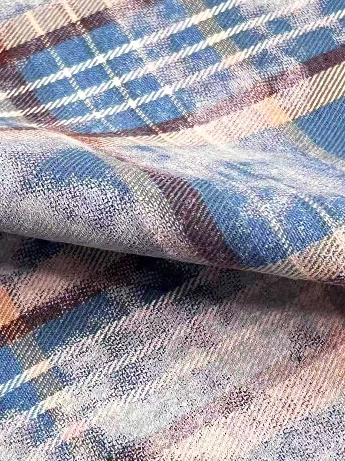 Cloud Plaid Square Scarf