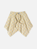 Plaid Tie Waist Apron