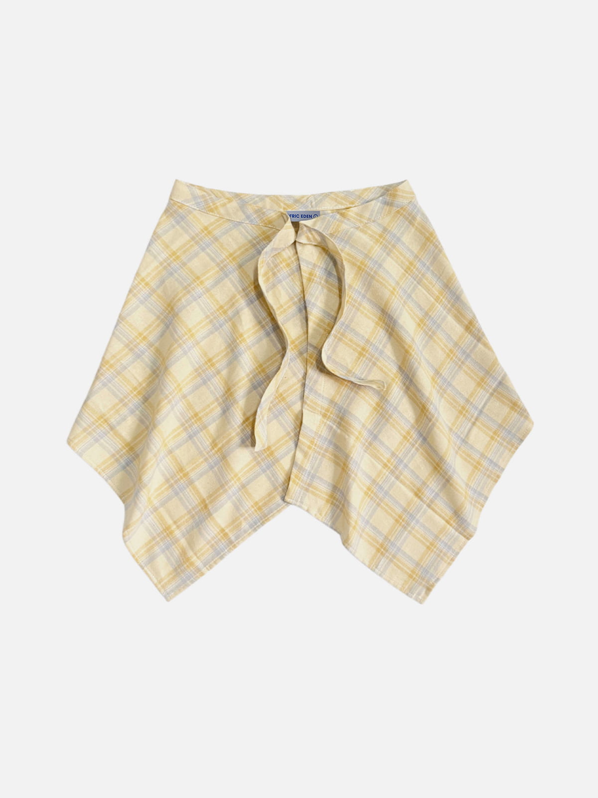 Plaid Tie Waist Apron