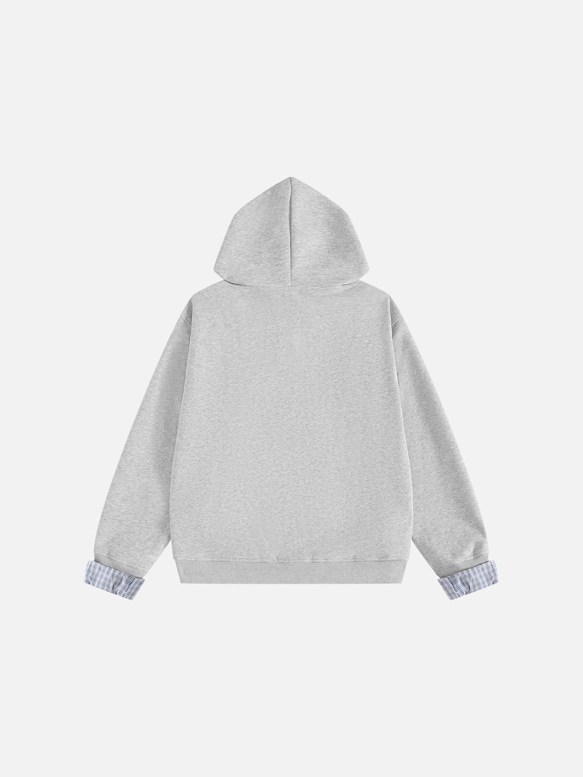 Aelfric Eden Plaid Trim Zip Up Hoodie