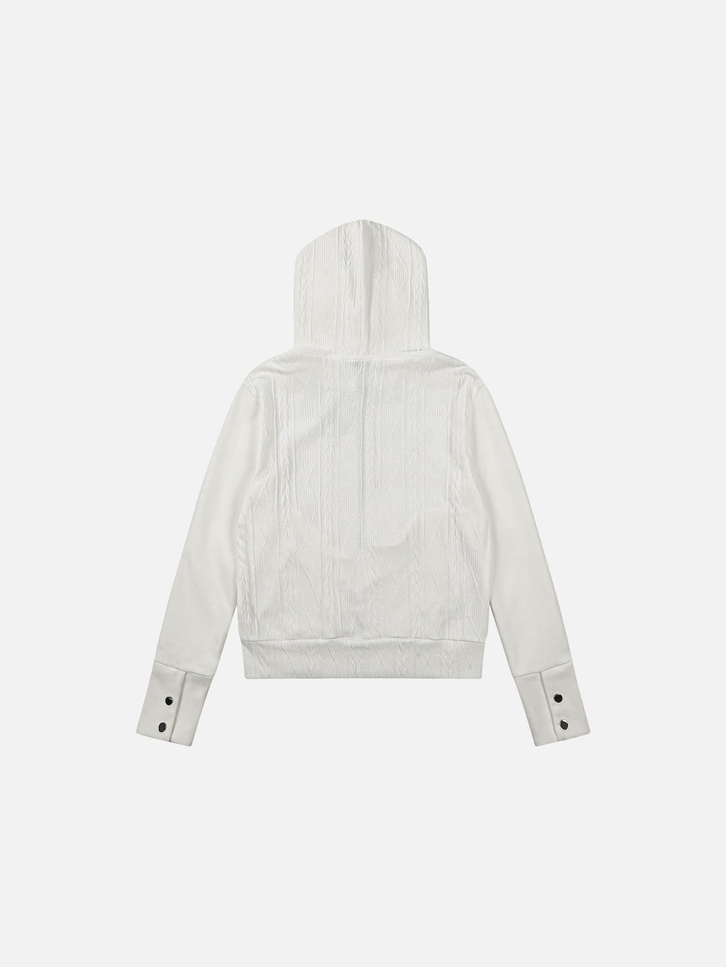 Aelfric Eden Boxy Cable Knit Zip Up Hoodie