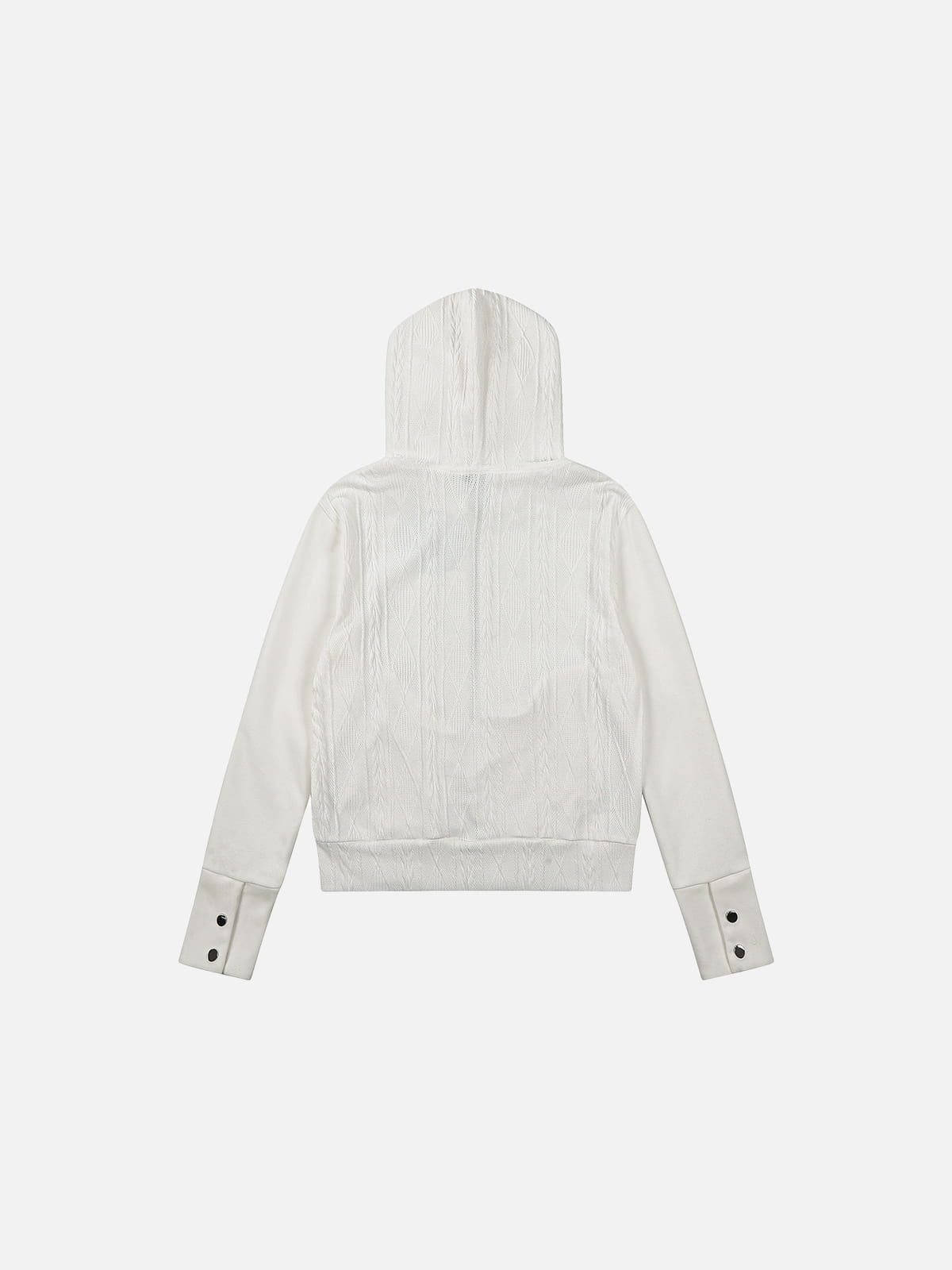 Aelfric Eden Boxy Cable Knit Zip Up Hoodie