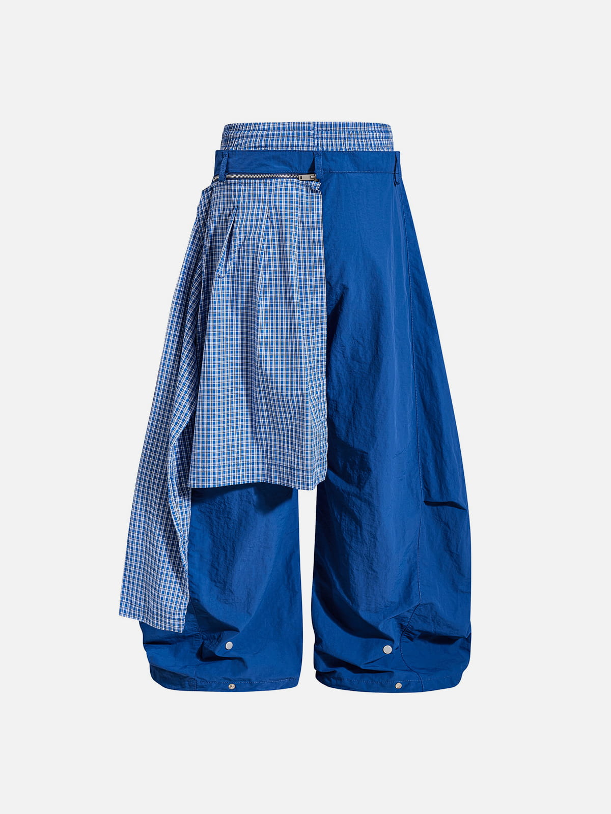 Aelfric Eden Plaid Panel Baggy Barrel Pants