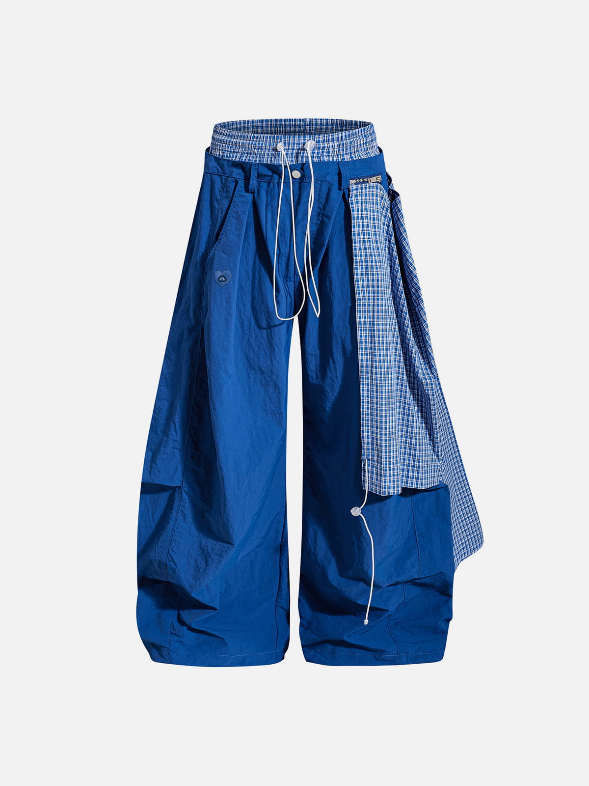 Aelfric Eden Plaid Panel Baggy Barrel Pants