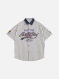 Aelfric Eden Stripe Patch Short Sleeve Shirt