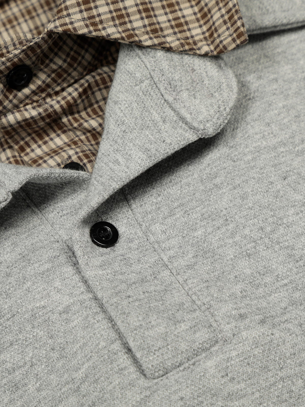 Aelfric Eden Boxy Plaid Collar Sweatshirt