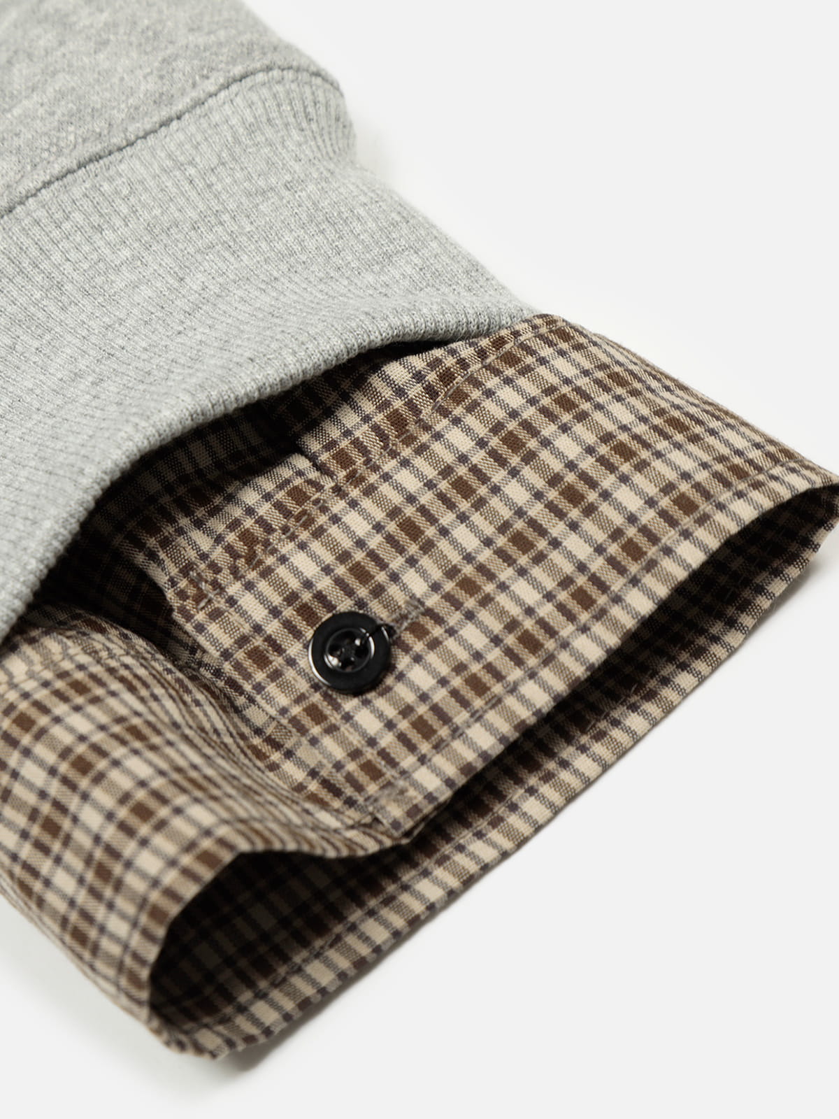 Aelfric Eden Boxy Plaid Collar Sweatshirt