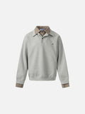 Aelfric Eden Boxy Plaid Collar Sweatshirt
