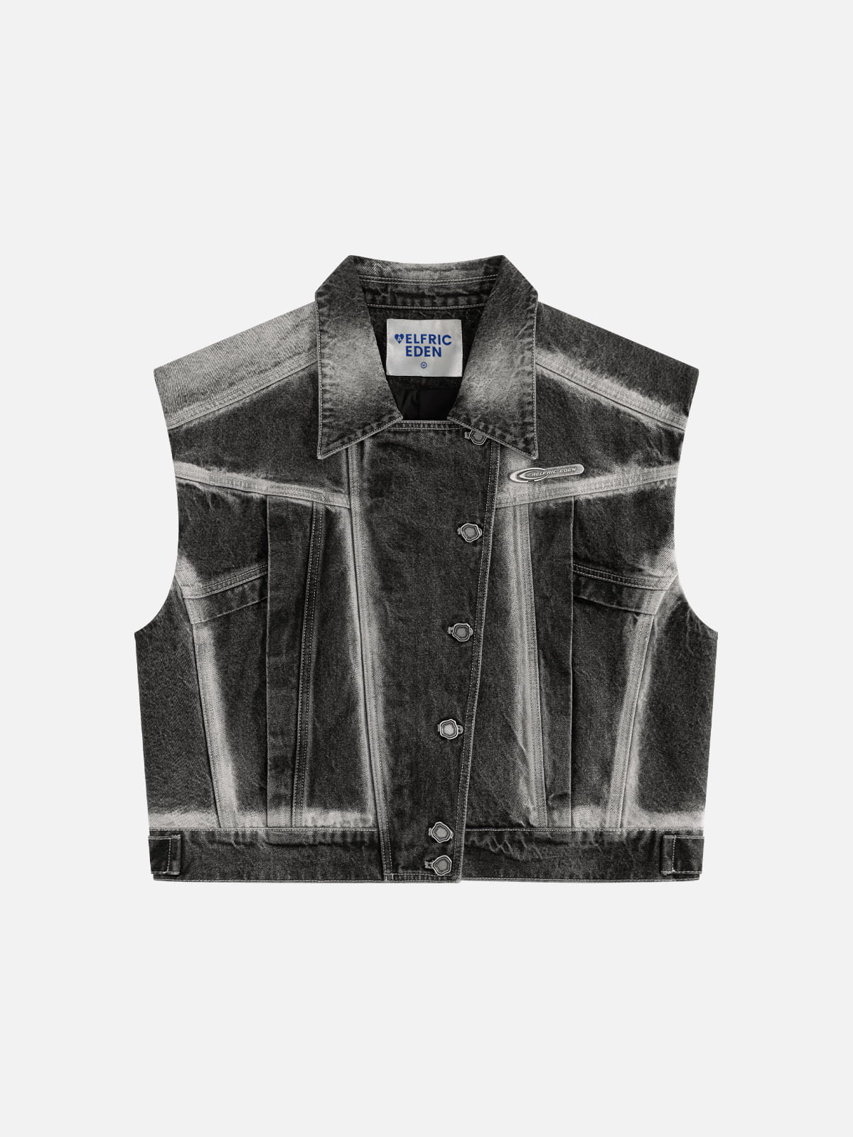 Aelfric Eden Super Boxy Washed Denim Vest