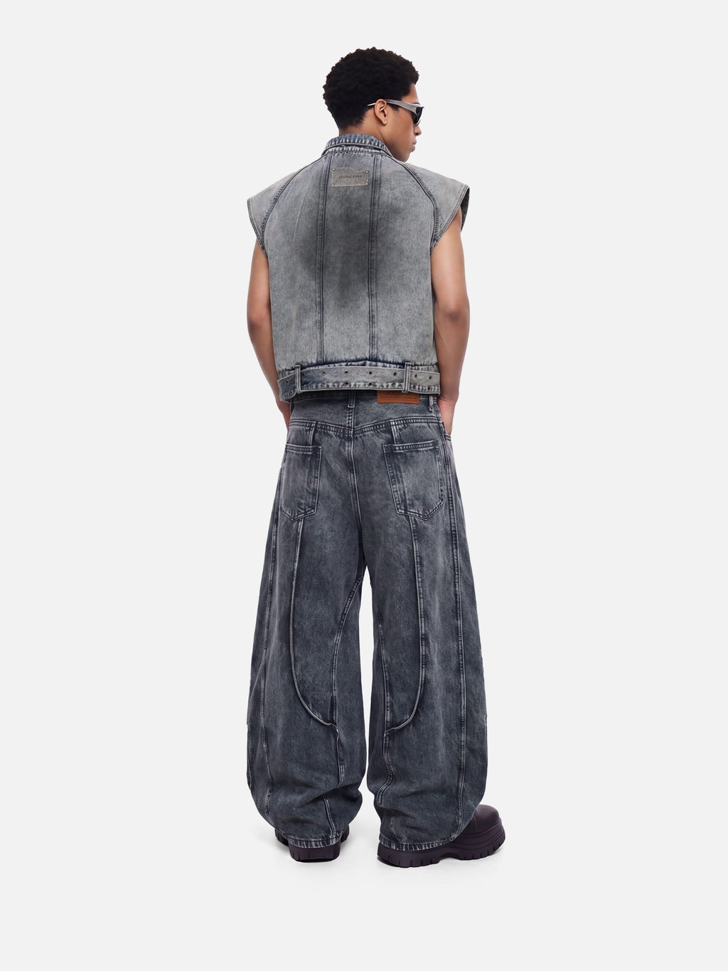 Aelfric Eden Super Boxy Fireman Clasp Denim Vest