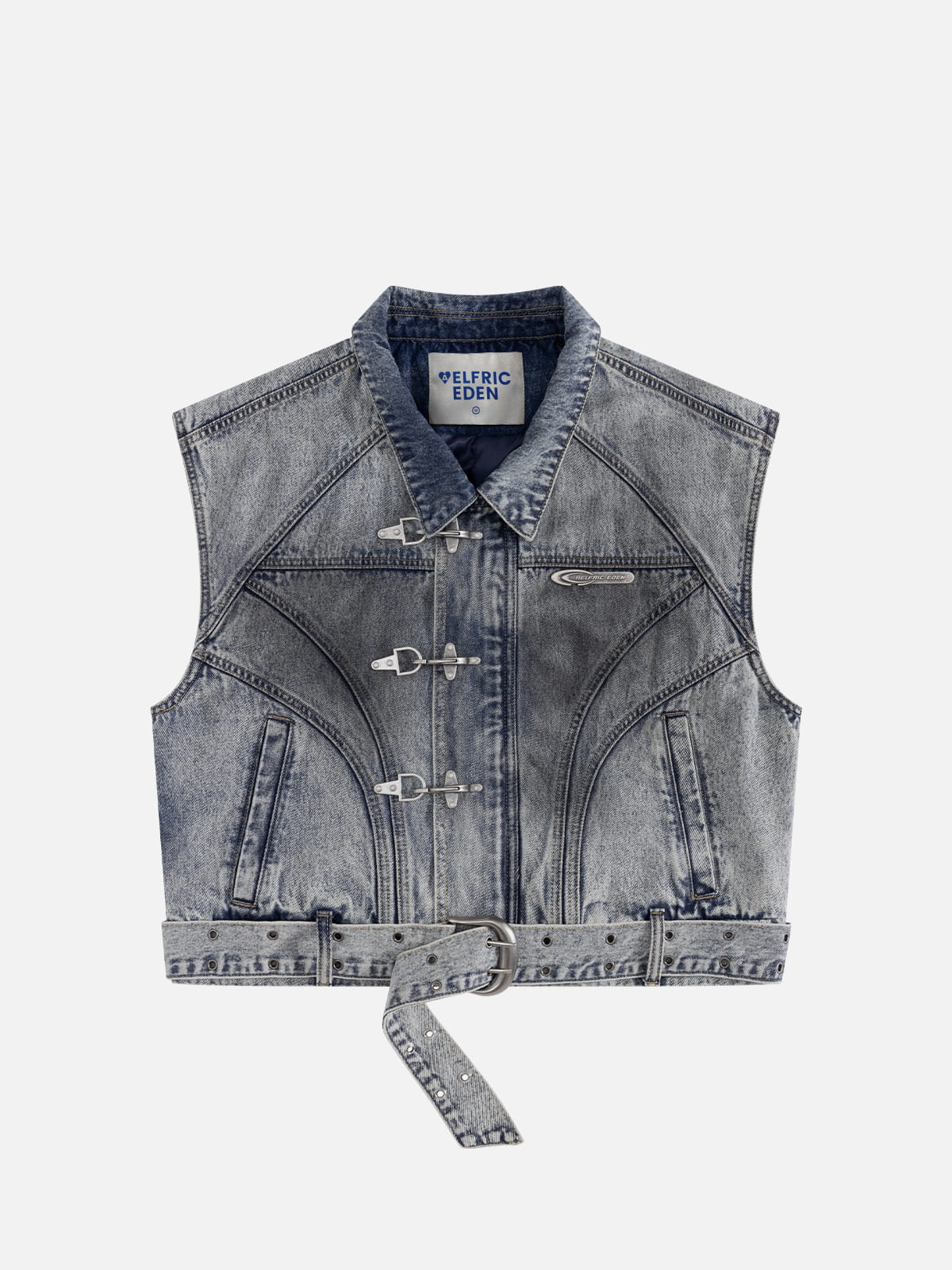 Aelfric Eden Super Boxy Fireman Clasp Denim Vest