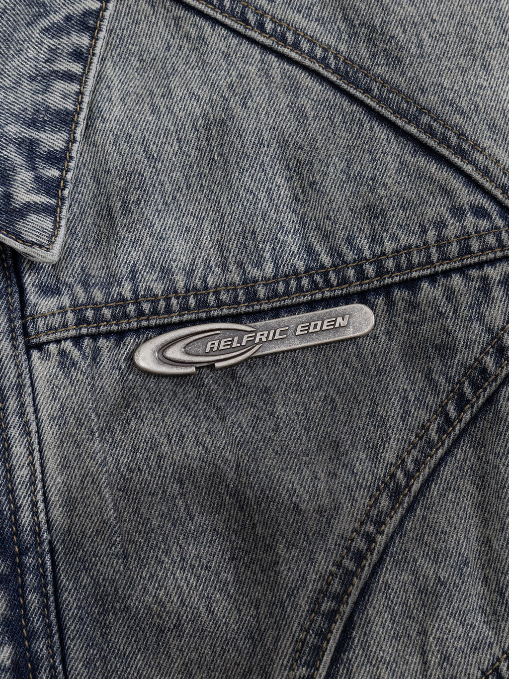 Aelfric Eden Super Boxy Fireman Clasp Denim Vest