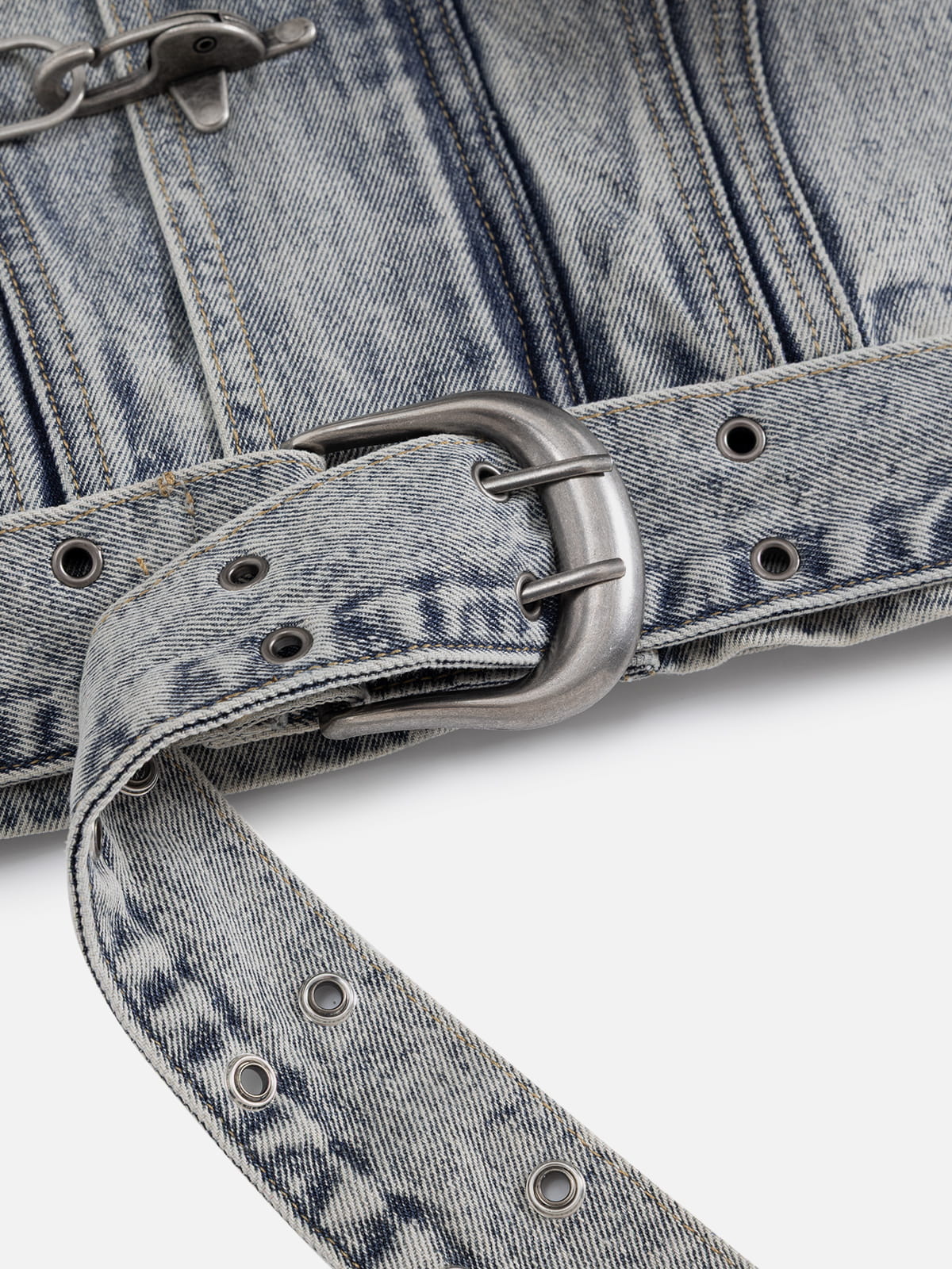 Aelfric Eden Super Boxy Fireman Clasp Denim Vest