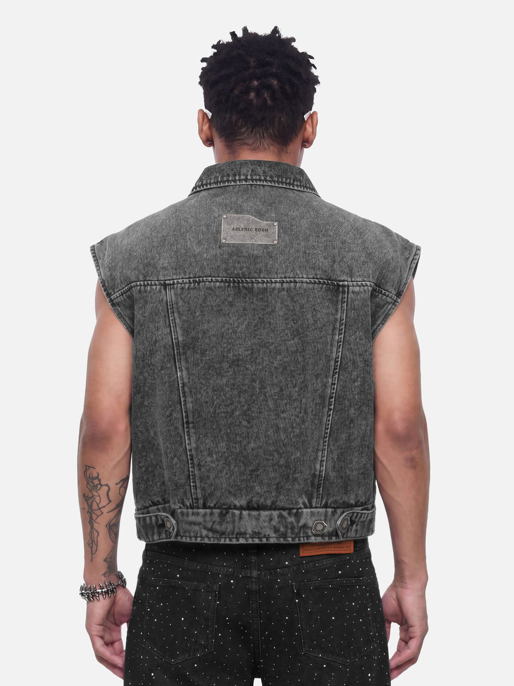 Aelfric Eden Super Boxy Fireman Clasp Denim Vest