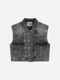 Aelfric Eden Super Boxy Fireman Clasp Denim Vest