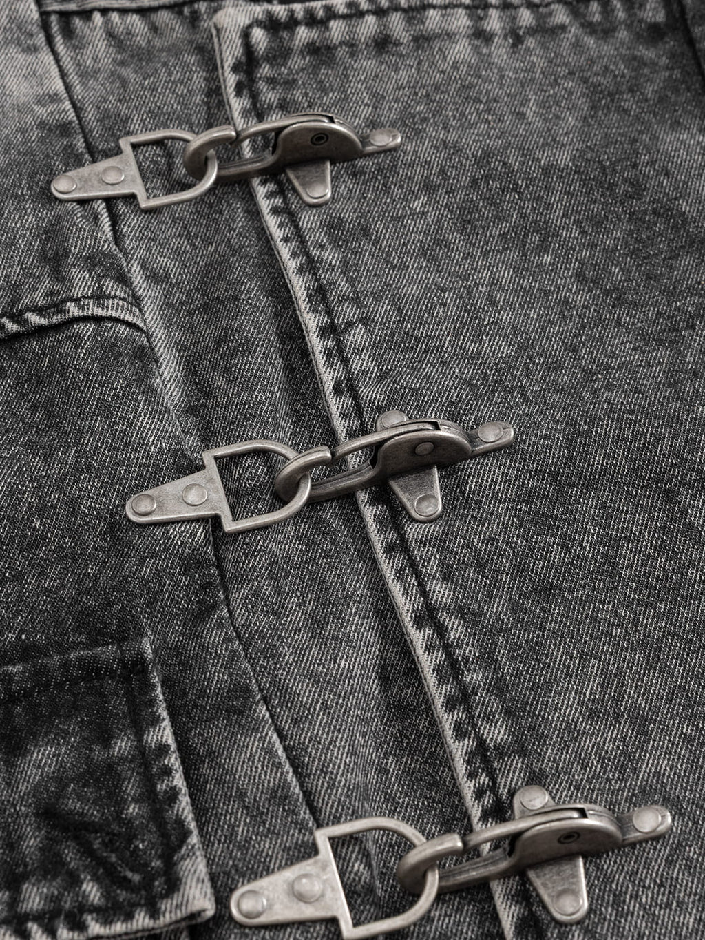 Aelfric Eden Super Boxy Fireman Clasp Denim Vest
