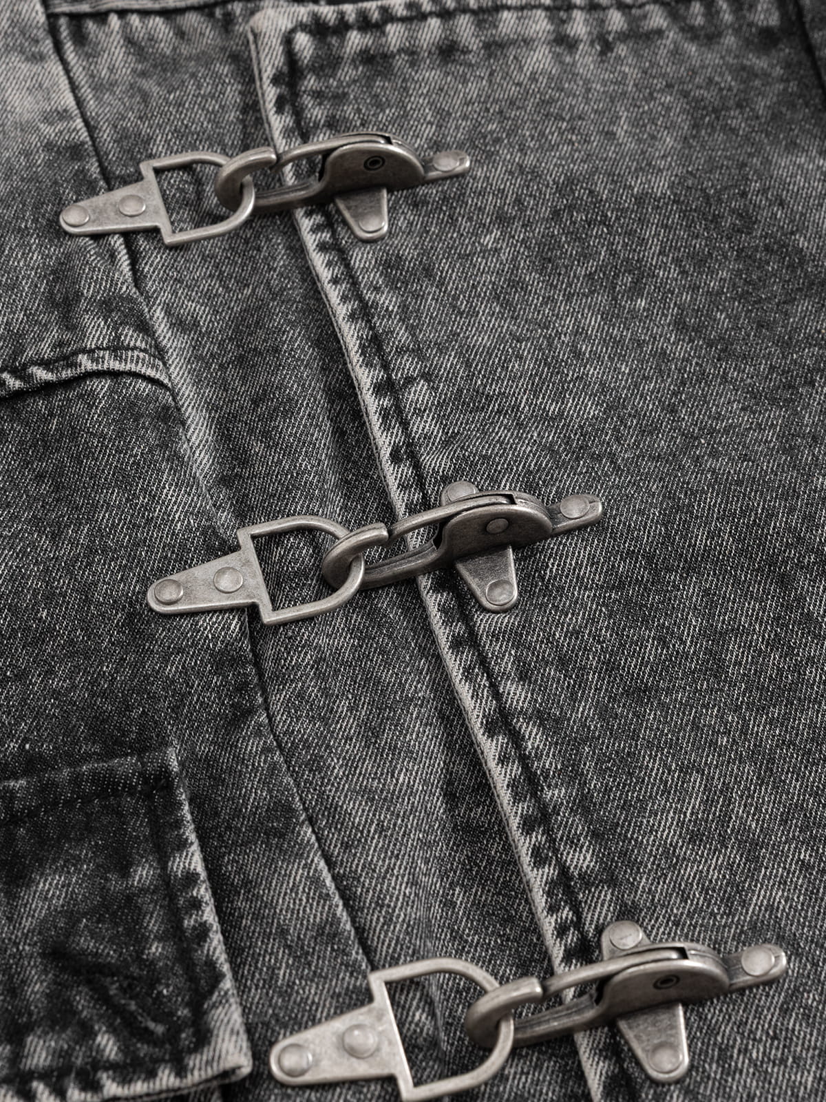 Aelfric Eden Super Boxy Fireman Clasp Denim Vest