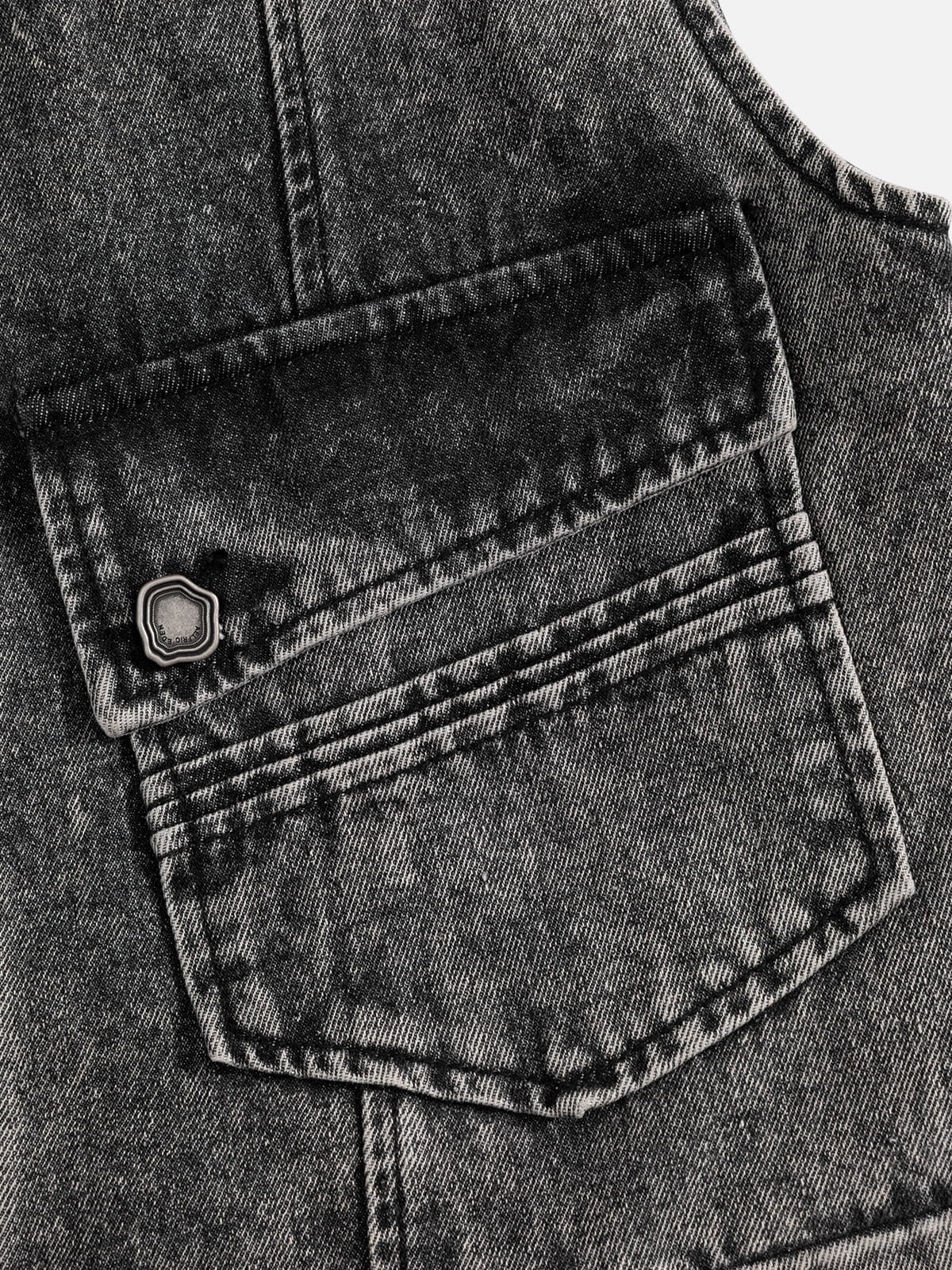 Aelfric Eden Super Boxy Fireman Clasp Denim Vest