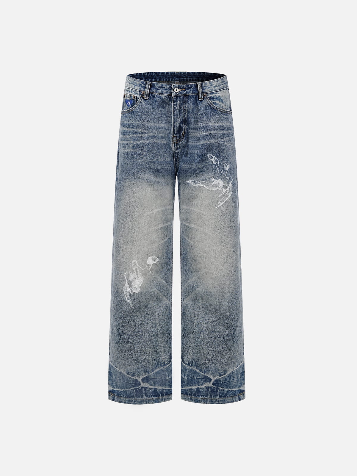 Aelfric Eden Washed Print Jeans