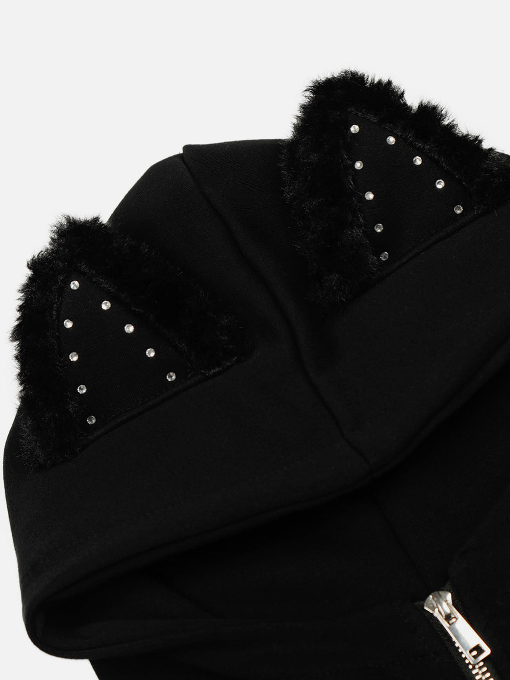 Aelfric Eden Rhinestone Star Zip Up Hoodie