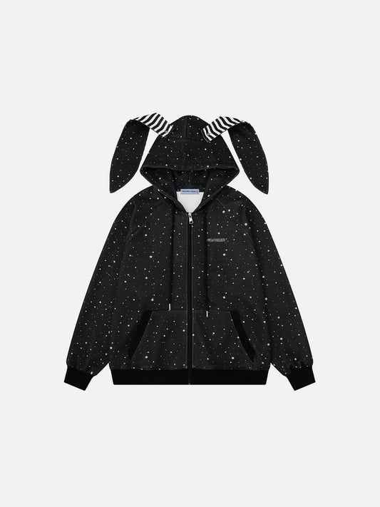 Aelfric Eden Bunny Ear Zip Up Hoodie