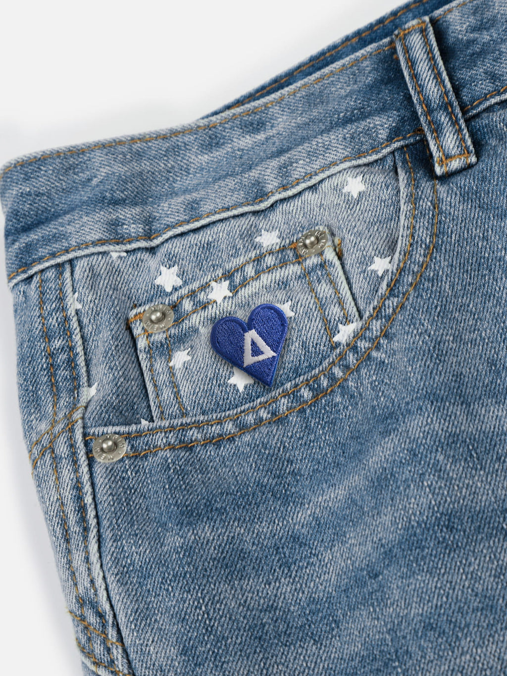 Aelfric Eden Star Print Washed Jeans
