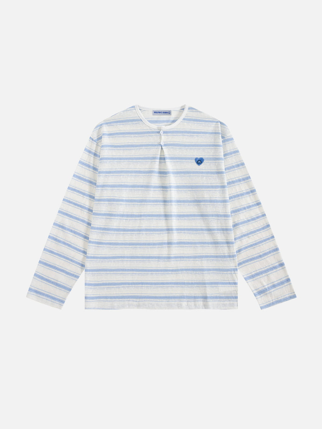 Aelfric Eden Striped Henley Long Sleeve Tee
