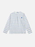 Aelfric Eden Striped Henley Long Sleeve Tee