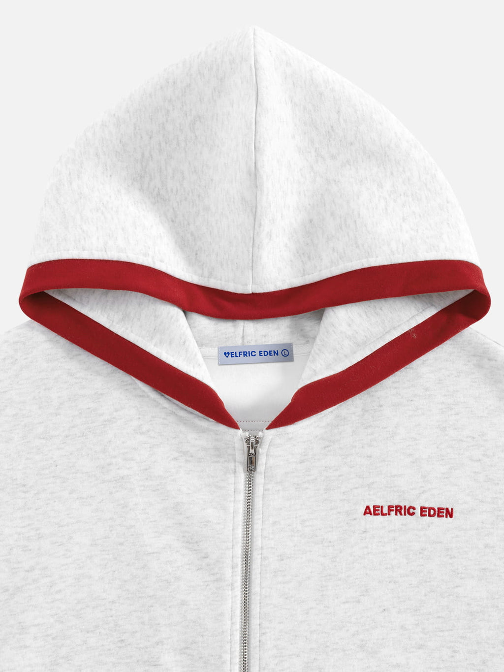 Aelfric Eden Boxy Contrast Stripe Zip Up Hoodie