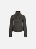Aelfric Eden Stand Collar Denim Jacket
