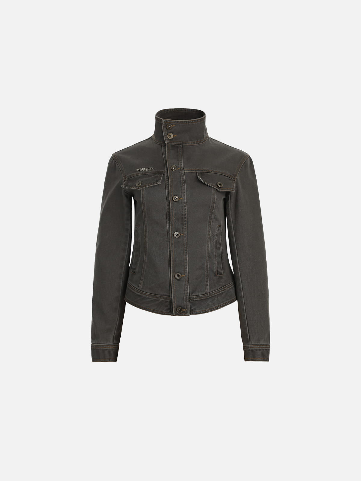 Aelfric Eden Stand Collar Denim Jacket