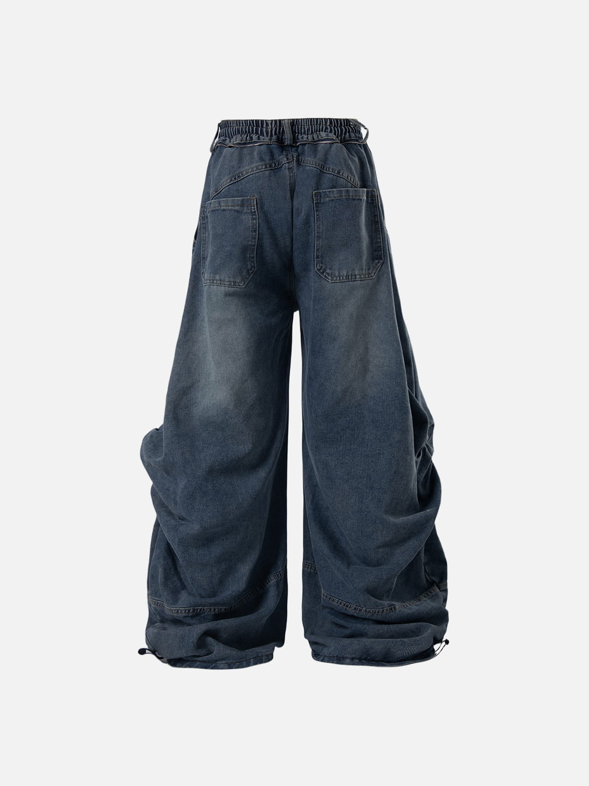 Aelfric Eden Detachable Plaid Layer Baggy Jeans