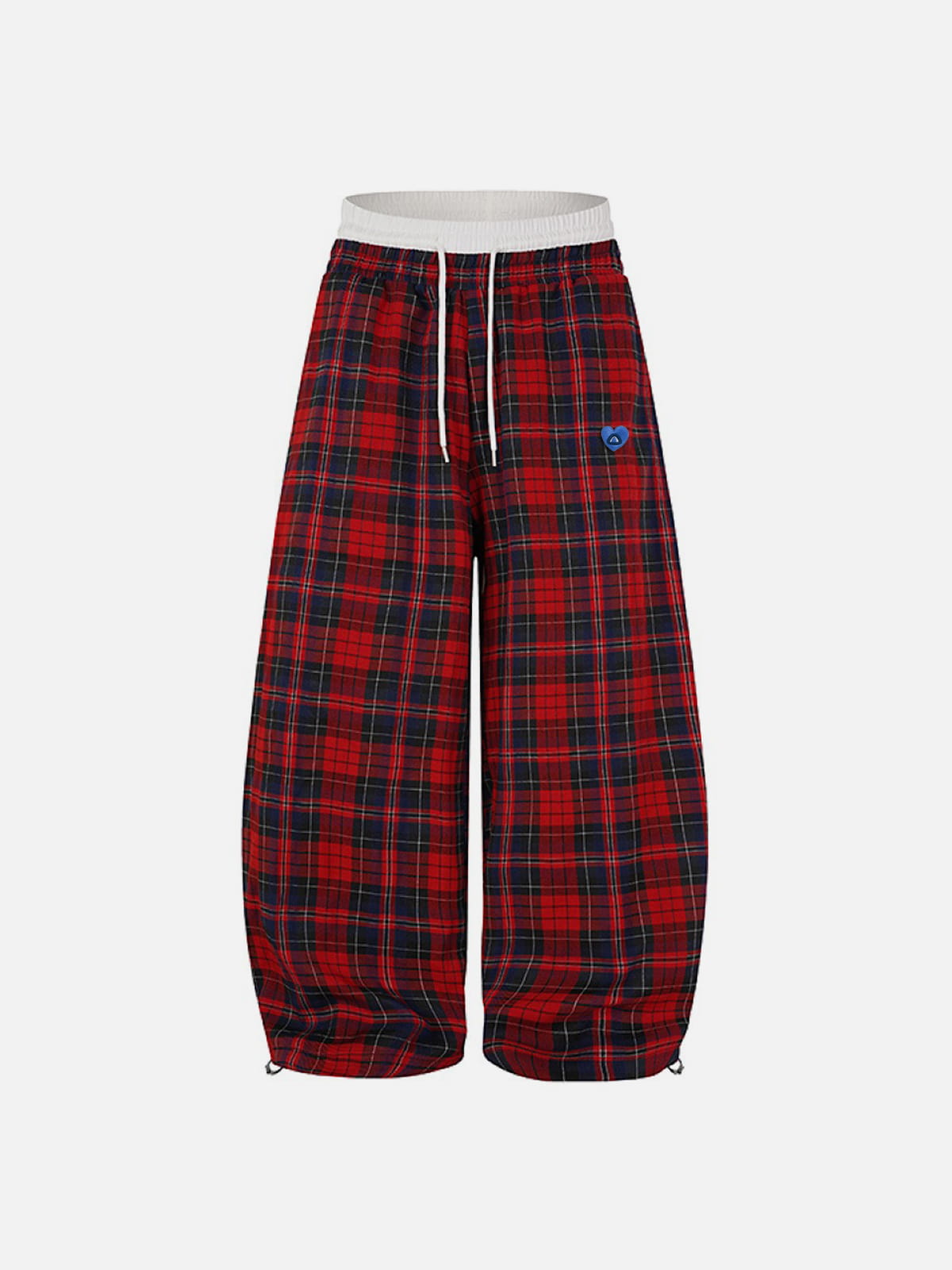Aelfric Eden Double Waist Plaid Baggy Sweatpants