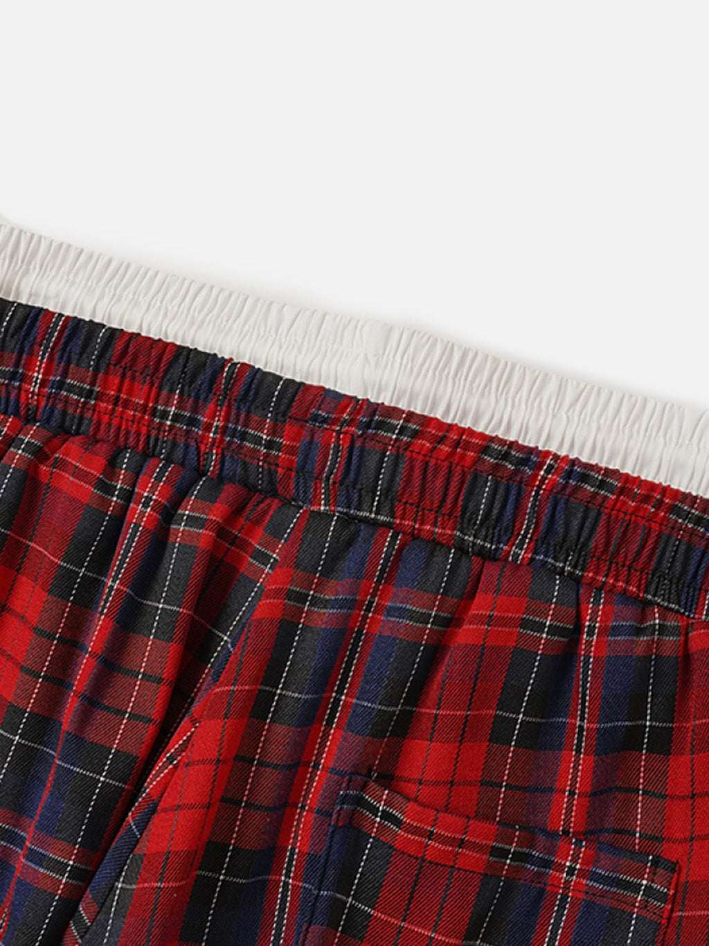 Aelfric Eden Double Waist Plaid Baggy Sweatpants