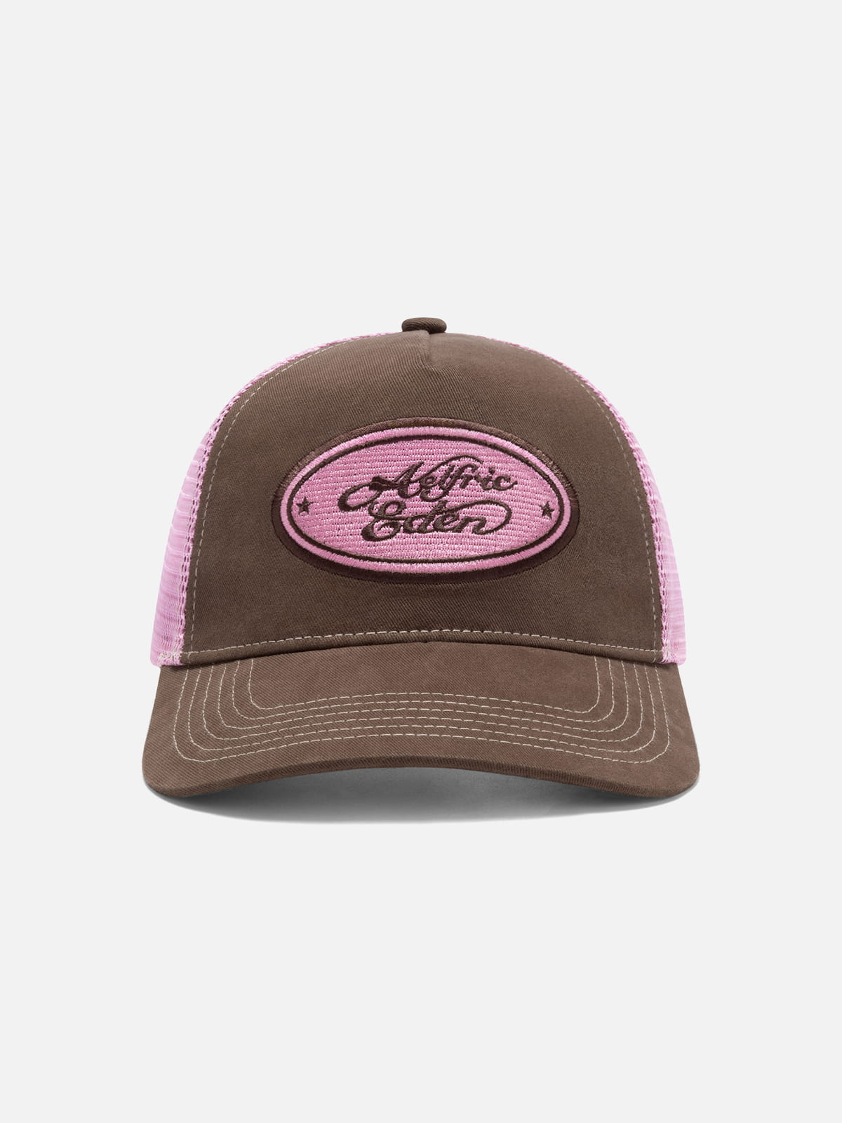 Embroidered Patch Mesh Cap