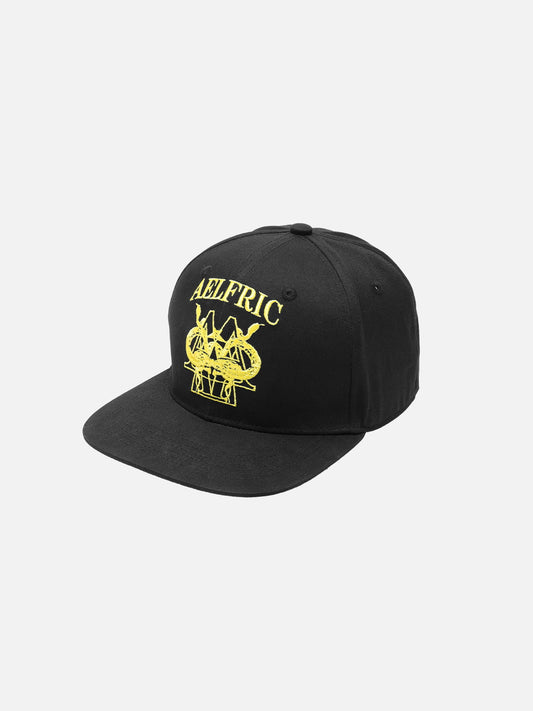Embroidered Structured Snapback Cap