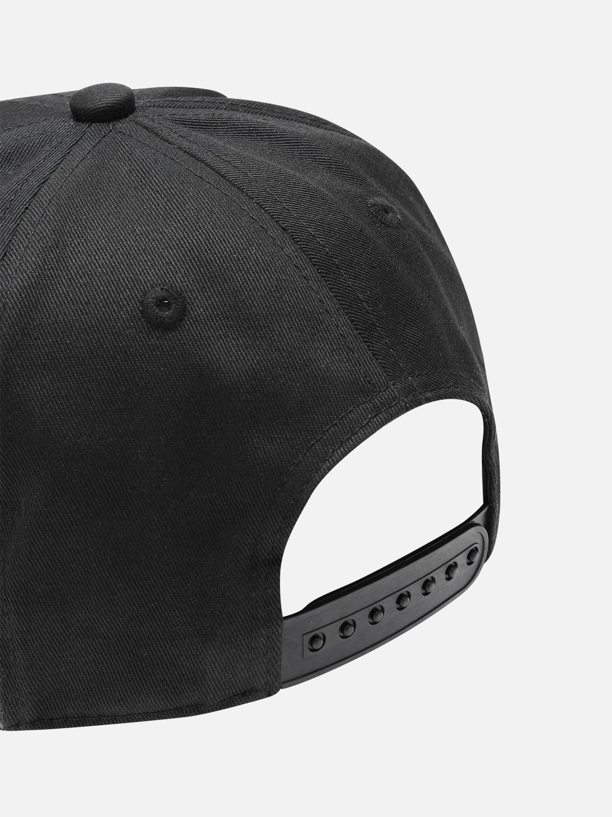 Embroidered Structured Snapback Cap